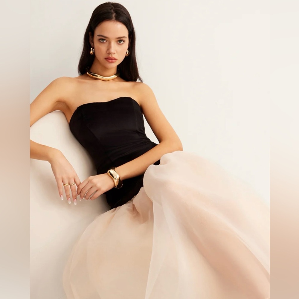 Semi-Sheer Velvet Panel Mesh Tube Dress